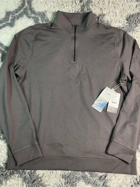 Vuori Coronado Half Zip | NWT | Men's | Dolomite  Heather | XL Gray